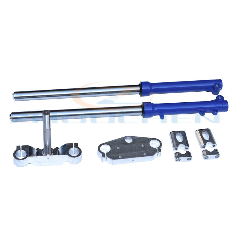 Suitable for Chinese dirt pit bicycle CRF KLX with protective sleeve 735MM front inverted fork shock absorption
Suitable for Chinese dirt pit bicycle CRF KLX with protective sleeve 735MM front inverted fork shock absorption