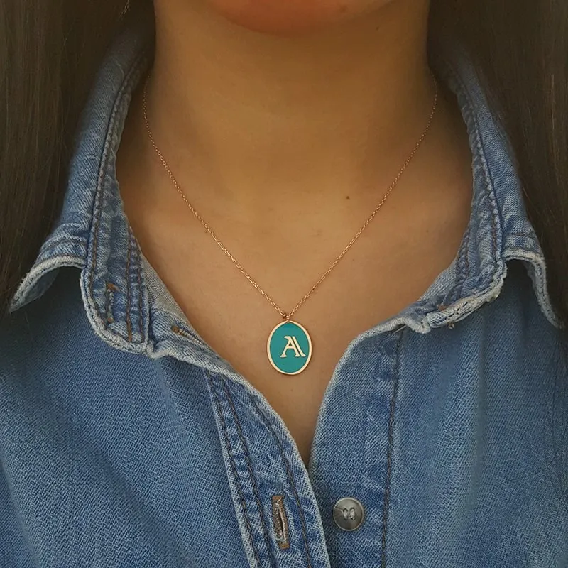A Initial Letter Necklace Id Necklace Custom Necklace Personalised Necklace Turquoise or Black Enamel Necklace
A Initial Letter Necklace Id Necklace Custom Necklace Personalised Necklace Turquoise or Black Enamel Necklace