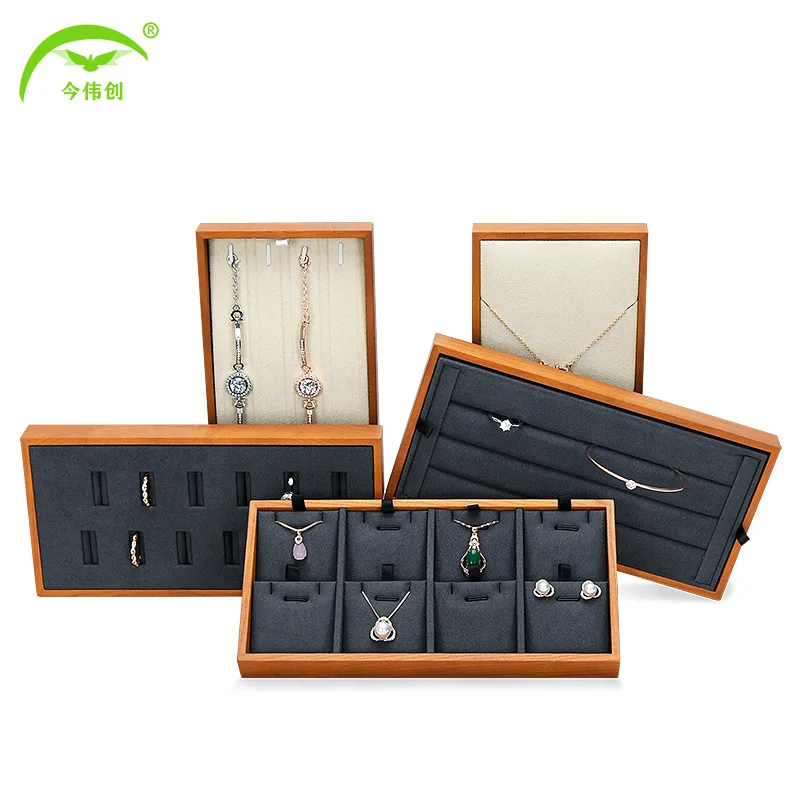New solid wood jewelry display plate necklace ring earrings solid wooden tray jewelry store props jewelry display stand
New solid wood jewelry display plate necklace ring earrings solid wooden tray jewelry store props jewelry display stand