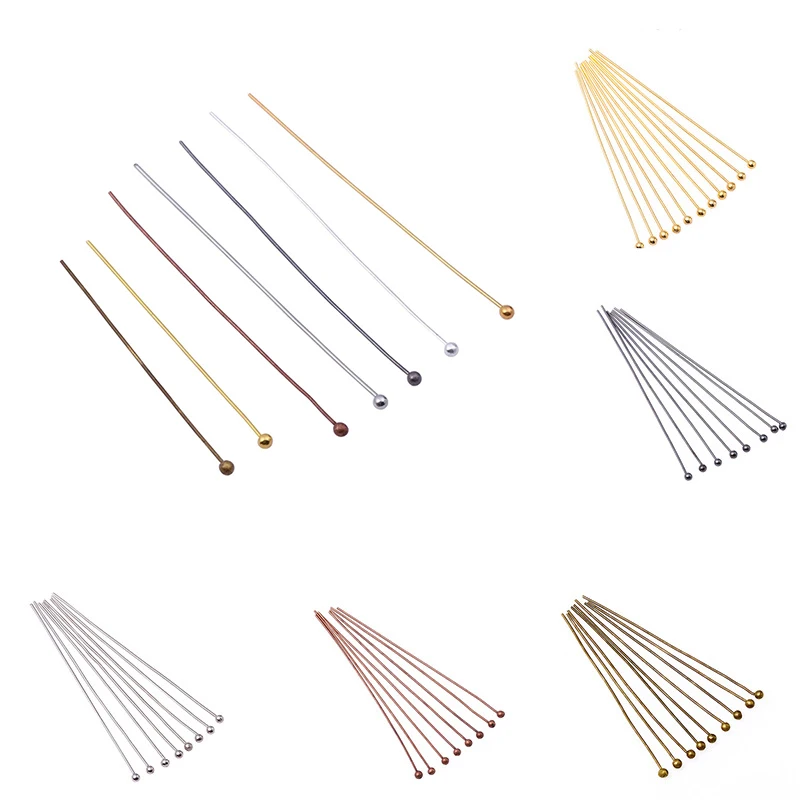 200pcs/lot 16 20 25 30 40 50 mm Ball Head Pins Gold Metal Pins Findings For Diy Earring Jewelry Making Accessories Supplies
200pcs/lot 16 20 25 30 40 50 mm Ball Head Pins Gold Metal Pins Findings For Diy Earring Jewelry Making Accessories Supplies