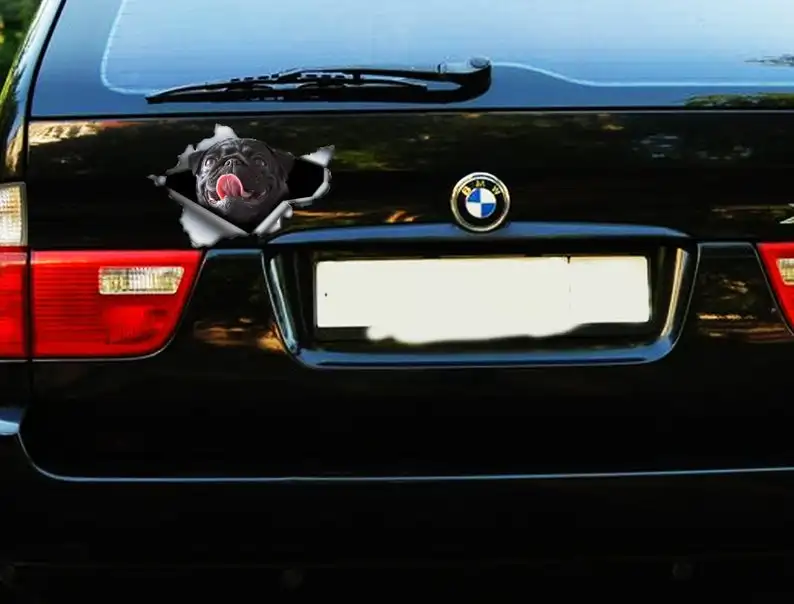 2021 Black pug sticker , car decoration, car sticker , Vinyl decal, funny pug sticker
2021 Black pug sticker , car decoration, car sticker , Vinyl decal, funny pug sticker