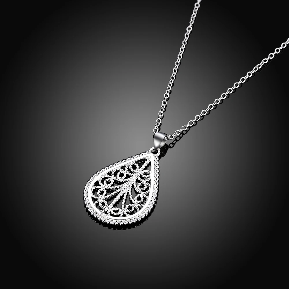 925 Sterling Silver 18 Inches Gifts Boho Hollow Water Drop Fine Retro Necklaces & Pendants Link Chain Party Girl Jewelry
925 Sterling Silver 18 Inches Gifts Boho Hollow Water Drop Fine Retro Necklaces & Pendants Link Chain Party Girl Jewelry