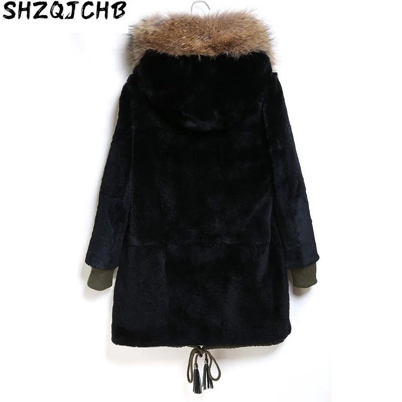 JCHB 2021 Real Fur Coat Women Rex Rabbit Fur Coat Raccoon Fur Collar Winter Coat Women Real Fur Parka for Women Clothes D9301 Y
JCHB 2021 Real Fur Coat Women Rex Rabbit Fur Coat Raccoon Fur Collar Winter Coat Women Real Fur Parka for Women Clothes D9301 Y