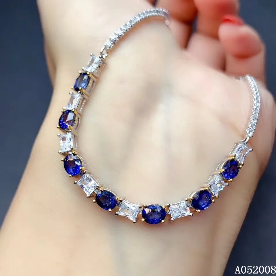 KJJEAXCMY fine jewelry 925 sterling silver inlaid natural sapphire bracelet popular female Girl Party Birthday Gift New Year Wed
KJJEAXCMY fine jewelry 925 sterling silver inlaid natural sapphire bracelet popular female Girl Party Birthday Gift New Year Wed