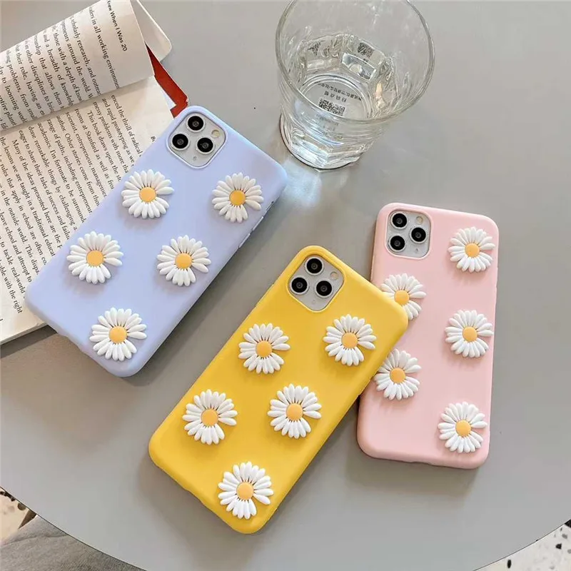 3D Daisies Flower Cover Phone Case For iPhone 11 Pro MAX XS X XR MAX 6 6S 7 8 Plus Soft Candy Color Silicone Back Protect Capa
3D Daisies Flower Cover Phone Case For iPhone 11 Pro MAX XS X XR MAX 6 6S 7 8 Plus Soft Candy Color Silicone Back Protect Capa