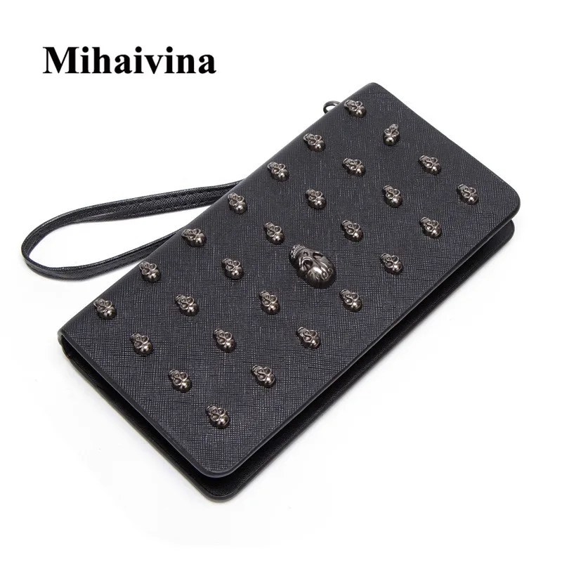 Модный кошелек Mihaivina с черепом, женский длинный кожаный кошелек, кошелек для карт, клатч, мужской кошелек с заклепками, Роскошный кошелек, бр...
Модный кошелек Mihaivina с черепом, женский длинный кожаный кошелек, кошелек для карт, клатч, мужской кошелек с заклепками, Роскошный кошелек, бр...