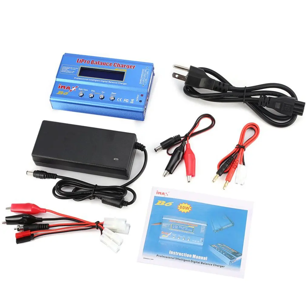 Зарядное устройство Lipo IMAX B6 15 в 6 А, балансирующее устройство для аккумуляторов с цифровым дистанционным управлением, адаптер питания 
Зарядное устройство Lipo IMAX B6 15 в 6 А, балансирующее устройство для аккумуляторов с цифровым дистанционным управлением, адаптер питания