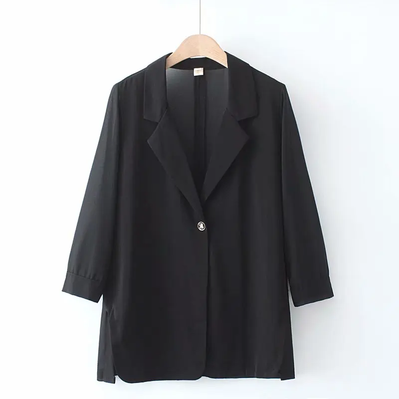 Plus size chiffon patchwork women summer coats 2021 new casual ladies sky blue black jackets female tops Sun protection clothing
Plus size chiffon patchwork women summer coats 2021 new casual ladies sky blue black jackets female tops Sun protection clothing