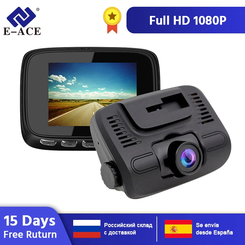 

E-ACE Автомобильный видеорегистратор 2,0 дюймов Мини видеорегистратор FHD 1080P Автомобильный Камера видео Регистраторы Авто регистратор Dashcam