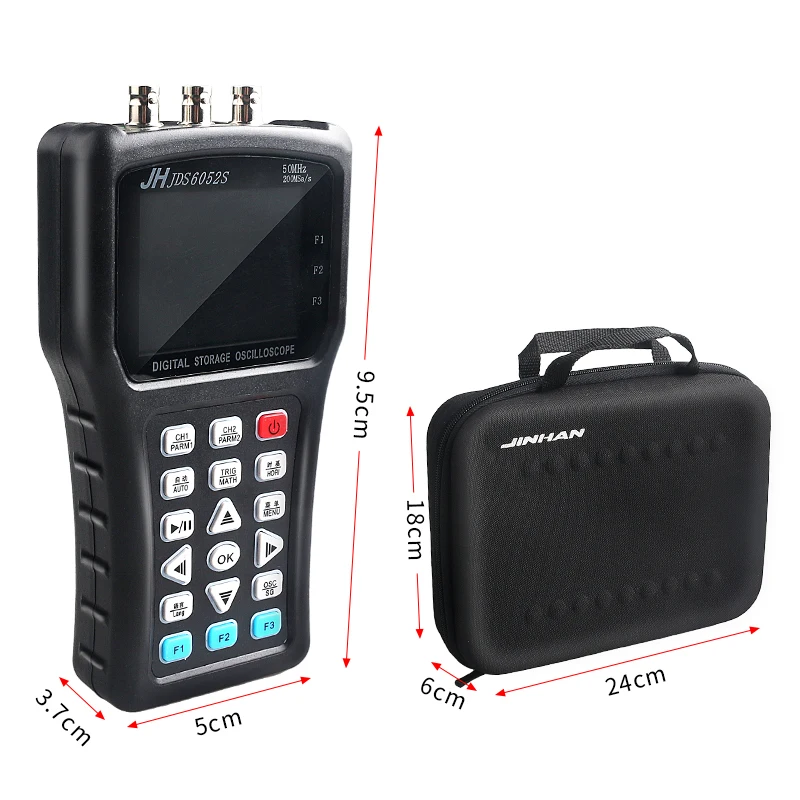 Портативный Ручной цифровой осциллограф JDS6052S JDS6031 генератор сигналов 2 канала 50 м