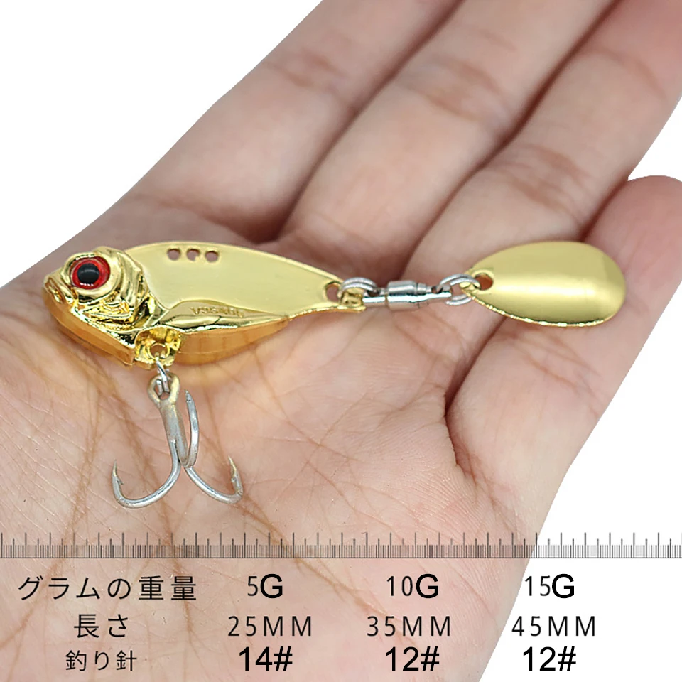 KoKossi 1PCS 5G/10G/15G VIB Vibration Sinking Fishing Hard Lures Spinner Spoon Artificial Metal Bait Wobblers Fishing Tackle
KoKossi 1PCS 5G/10G/15G VIB Vibration Sinking Fishing Hard Lures Spinner Spoon Artificial Metal Bait Wobblers Fishing Tackle