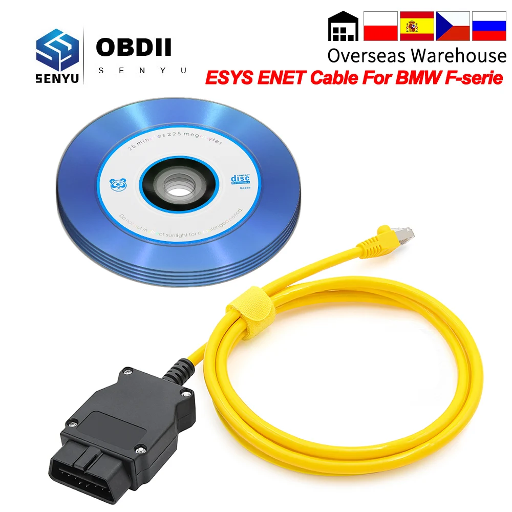 YDL ENET для BMW F серия Ethernet to OBD Интерфейс E SYS ICOM авто инструмент OBD2 эбукодирования