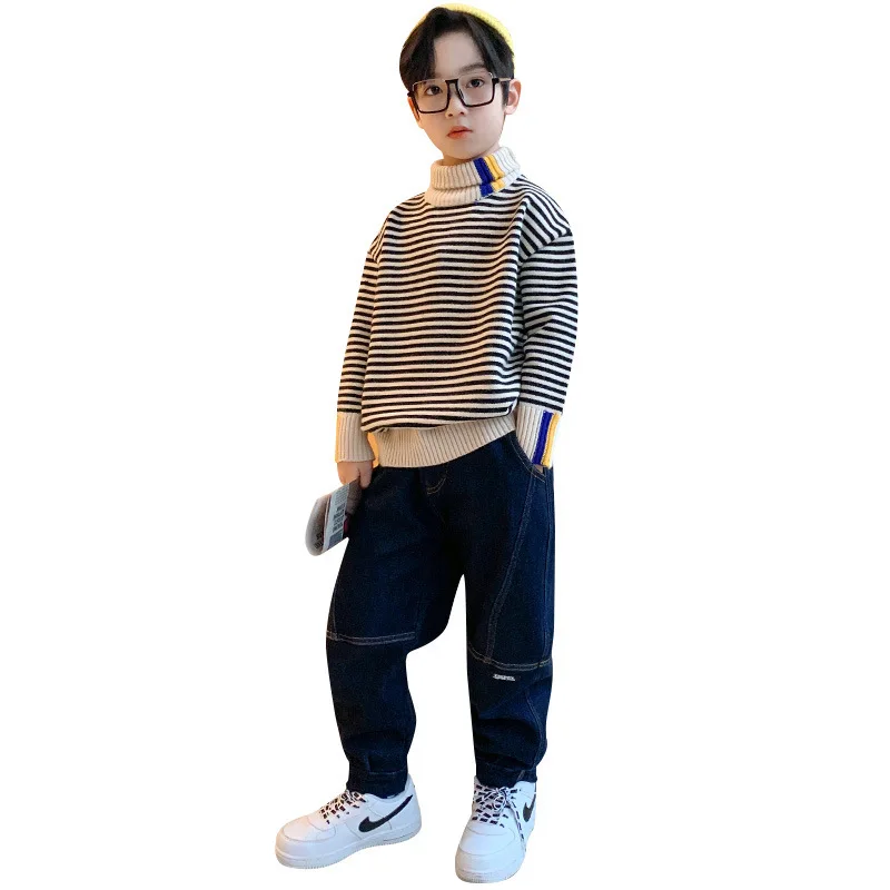 Boys' Turtleneck Sweater Sweaters Boys Winter Clothes Toddler Boy Sweater Kids Winter Sweaters Striped Sweater
Boys' Turtleneck Sweater Sweaters Boys Winter Clothes Toddler Boy Sweater Kids Winter Sweaters Striped Sweater