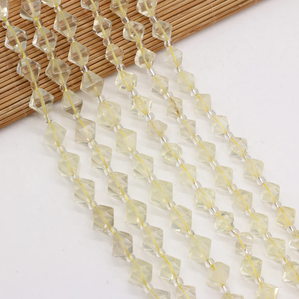 2021New Natural Semi-precious Stone Lemon Jade Irregular Diamond Beaded Handmade Craft DIY Making Exquisite Necklace Bracelet
2021New Natural Semi-precious Stone Lemon Jade Irregular Diamond Beaded Handmade Craft DIY Making Exquisite Necklace Bracelet