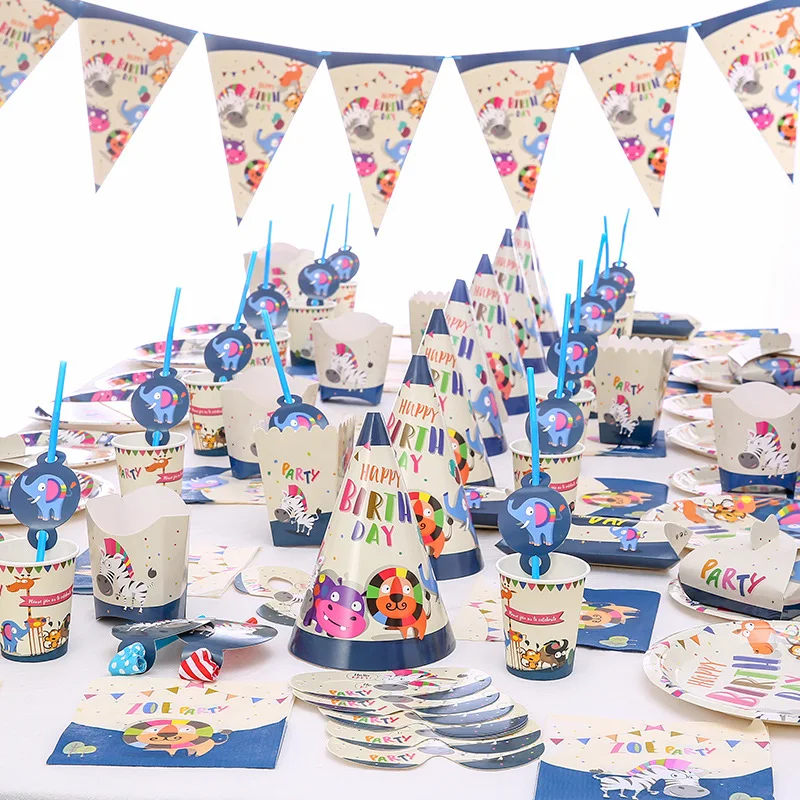 LuanQI Cartoon Dark Dinosaur Theme Children's Favorite Disposable Party Tableware Decor Tableware Set Kid Baby Shower Supplies
LuanQI Cartoon Dark Dinosaur Theme Children's Favorite Disposable Party Tableware Decor Tableware Set Kid Baby Shower Supplies