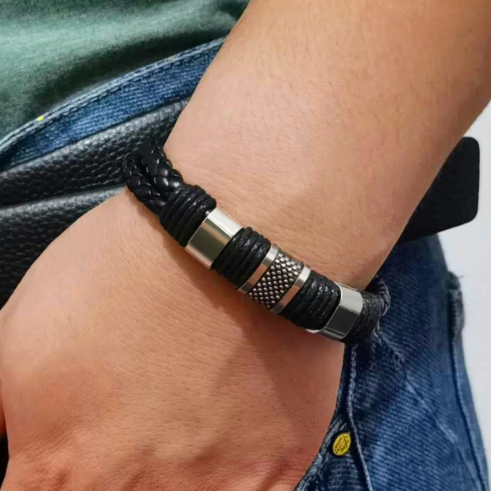 Retro Leather Punk Bracelet for Men Women Brown Black Vintage Braided Bracelets Male Jewelry Party Gift Men's Hand Bracelet 2022
Retro Leather Punk Bracelet for Men Women Brown Black Vintage Braided Bracelets Male Jewelry Party Gift Men's Hand Bracelet 2022