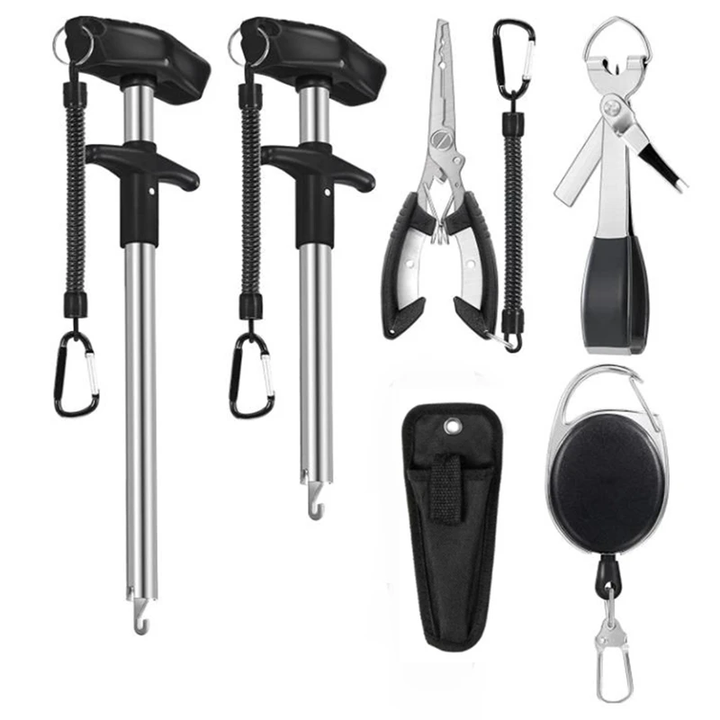 Quality Fish Hook Remover Fishing Extractor Tool With Lanyard Fishing Pliers With Sheath Fishing Knot Tying Tool For Fishing Kit
Quality Fish Hook Remover Fishing Extractor Tool With Lanyard Fishing Pliers With Sheath Fishing Knot Tying Tool For Fishing Kit