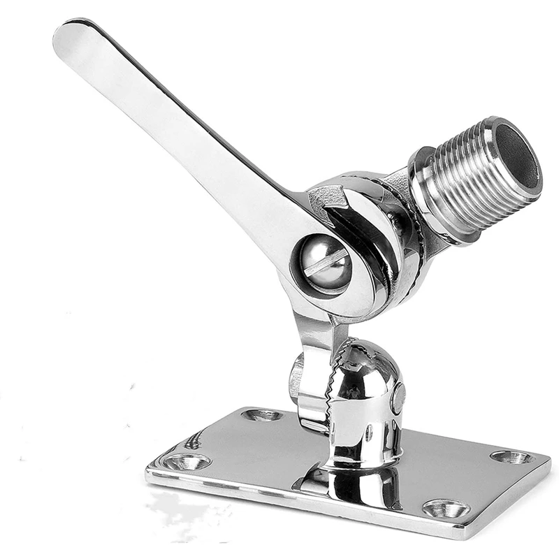 for Marine VHF Antenna Mounts, Adjustable Base VHF Antenna Mount for Boat, 316 Stainless Steel, Heavy Duty
for Marine VHF Antenna Mounts, Adjustable Base VHF Antenna Mount for Boat, 316 Stainless Steel, Heavy Duty