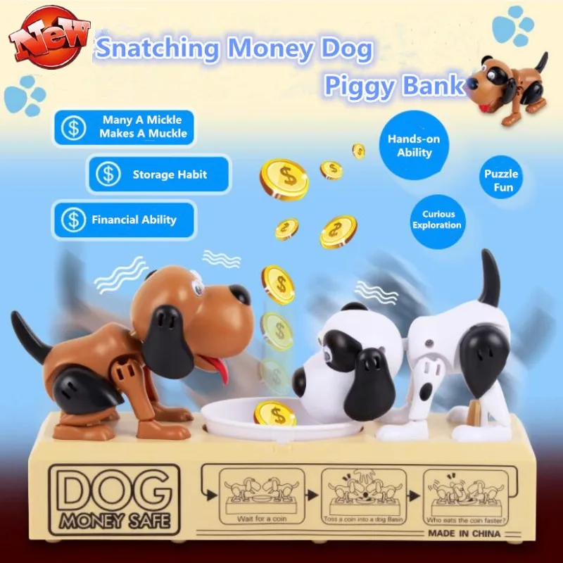 Piggy Bank Creative Funny Toy Stealing Money Dog Electric Cartoon Robbing Money Piggy BankInteractive Kids Toys Christmas Gifts
Piggy Bank Creative Funny Toy Stealing Money Dog Electric Cartoon Robbing Money Piggy BankInteractive Kids Toys Christmas Gifts
