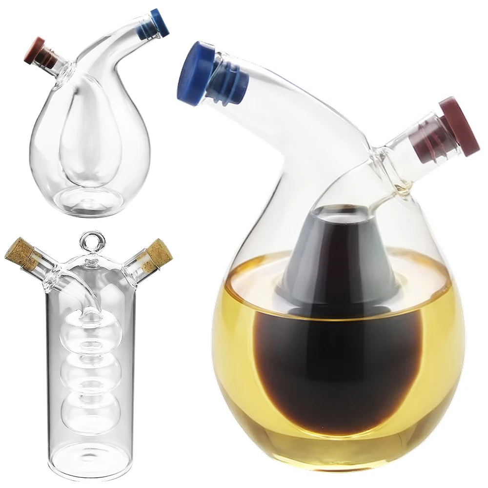 2 IN 1 Double Layer Vinegar Bottle Glass Thermal Resistance Oil Dispenser Storage Bottles Sealed Seasoning Jar Kitchen Accessory
2 IN 1 Double Layer Vinegar Bottle Glass Thermal Resistance Oil Dispenser Storage Bottles Sealed Seasoning Jar Kitchen Accessory
