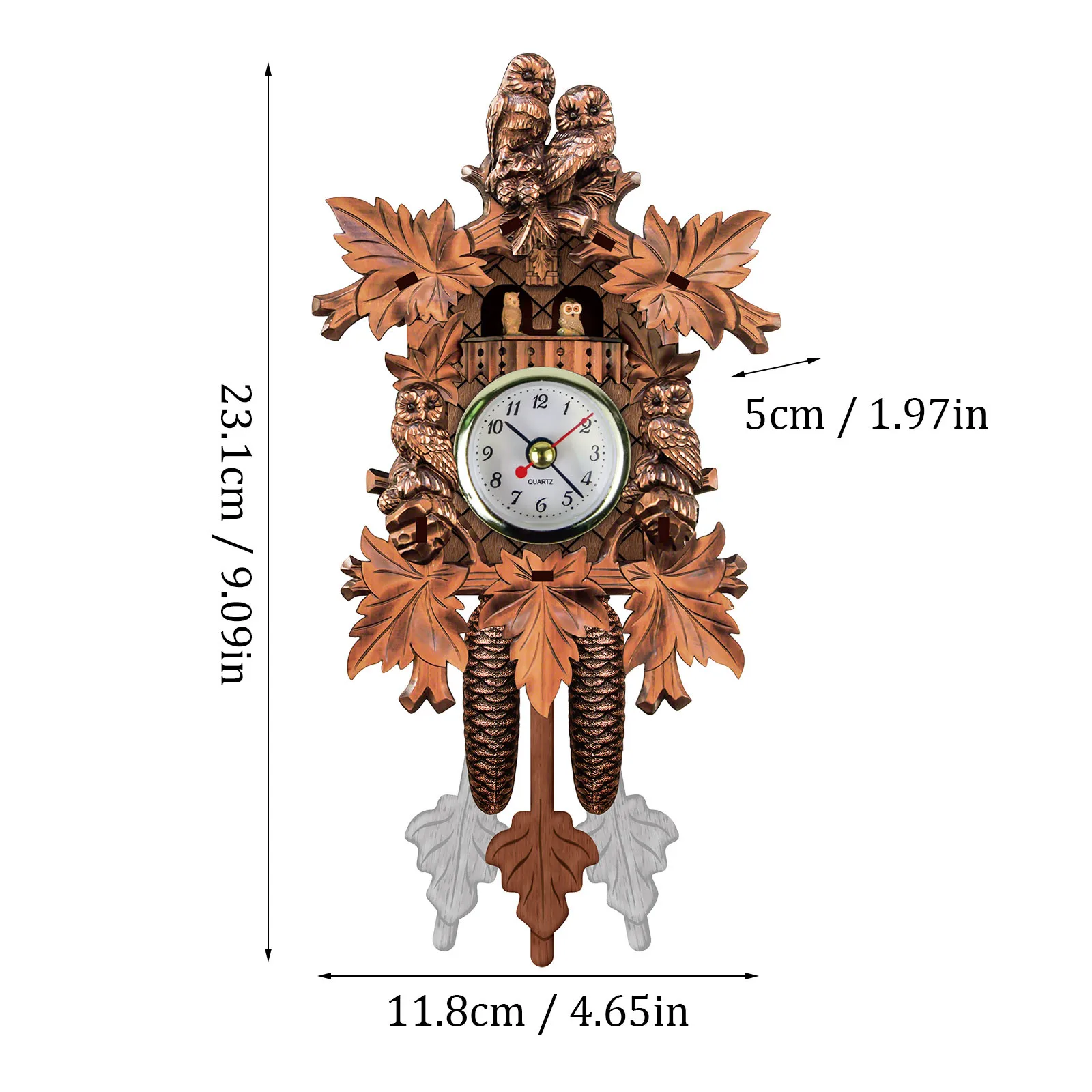Forest Cuckoo Wall Clock Chime Alarm Clock Retro Clock Wooden Living Room Clock Children Decorations Furniture Ornaments
Forest Cuckoo Wall Clock Chime Alarm Clock Retro Clock Wooden Living Room Clock Children Decorations Furniture Ornaments