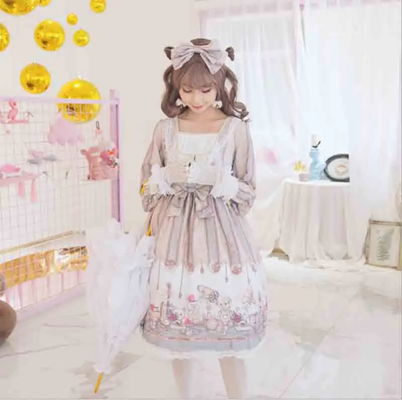 Steampunk Vintage Long-Sleeve Lolita Dress Japanese OP Lolita Dress Women Summer JSK Lolita Dress Gift For Women Plus Size
Steampunk Vintage Long-Sleeve Lolita Dress Japanese OP Lolita Dress Women Summer JSK Lolita Dress Gift For Women Plus Size