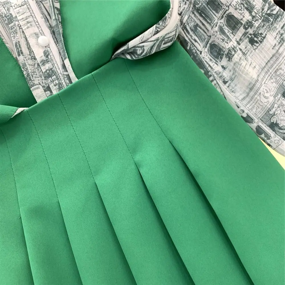 2 Pieces Sets for Women 2019 autumn Print Shirts+mini Skirts Long Sleeve Woman Vintage Shirt Tops Pleated Skirt Suits
2 Pieces Sets for Women 2019 autumn Print Shirts+mini Skirts Long Sleeve Woman Vintage Shirt Tops Pleated Skirt Suits