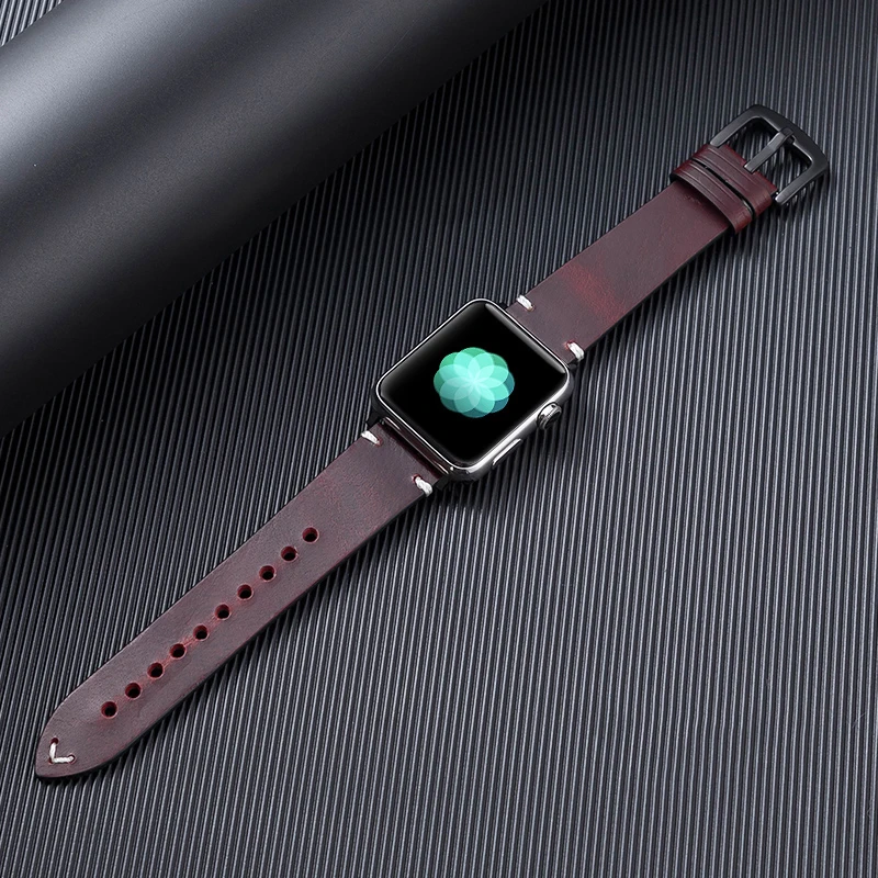 Leather strap For Apple watch band 44mm 40mm 44 iWatch band 38mm 42mm Genuine leather watchband Apple watch 6 5 4 3 se bracelet
Leather strap For Apple watch band 44mm 40mm 44 iWatch band 38mm 42mm Genuine leather watchband Apple watch 6 5 4 3 se bracelet