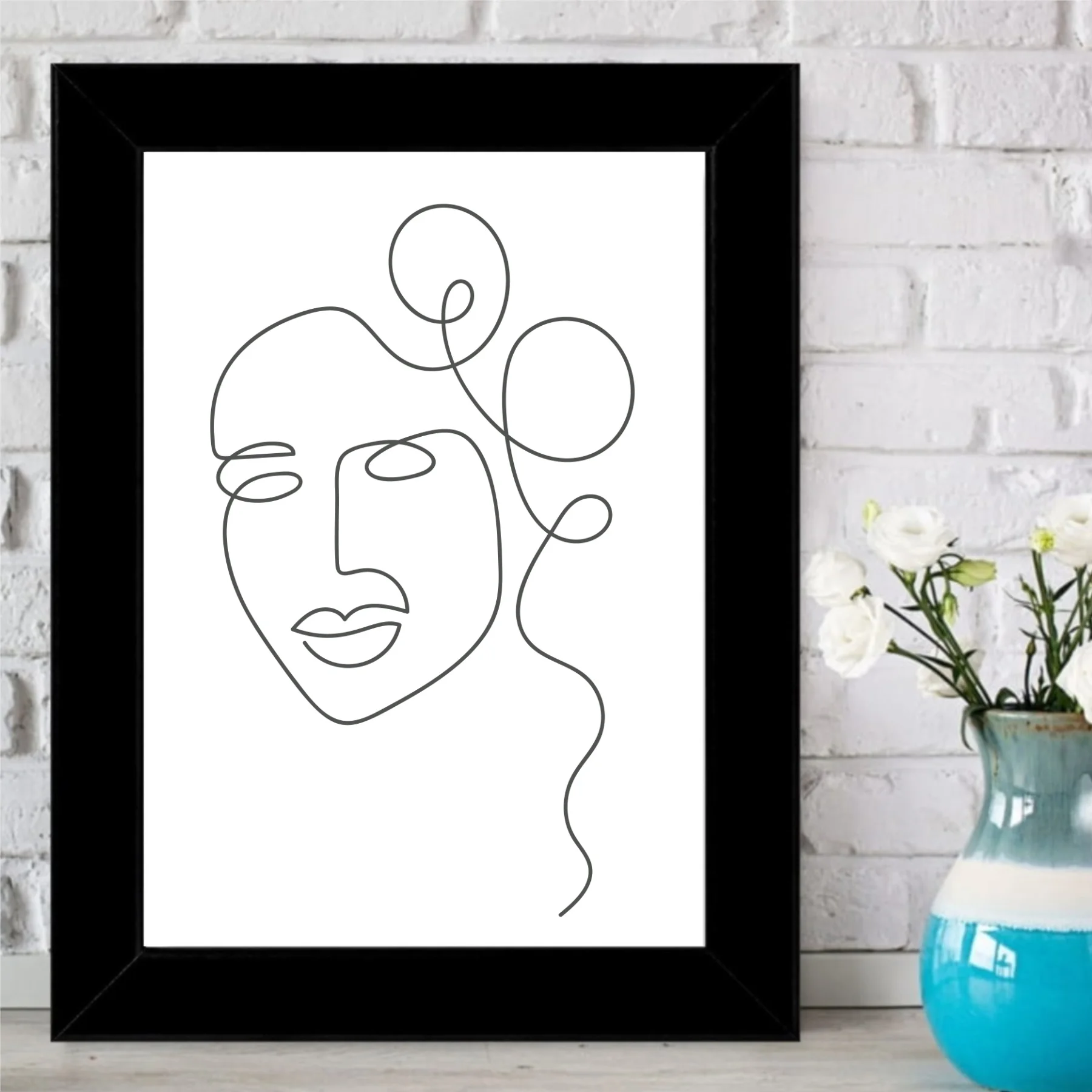 Charcoal Abstract Face Designer Frame Table-Y18
Charcoal Abstract Face Designer Frame Table-Y18