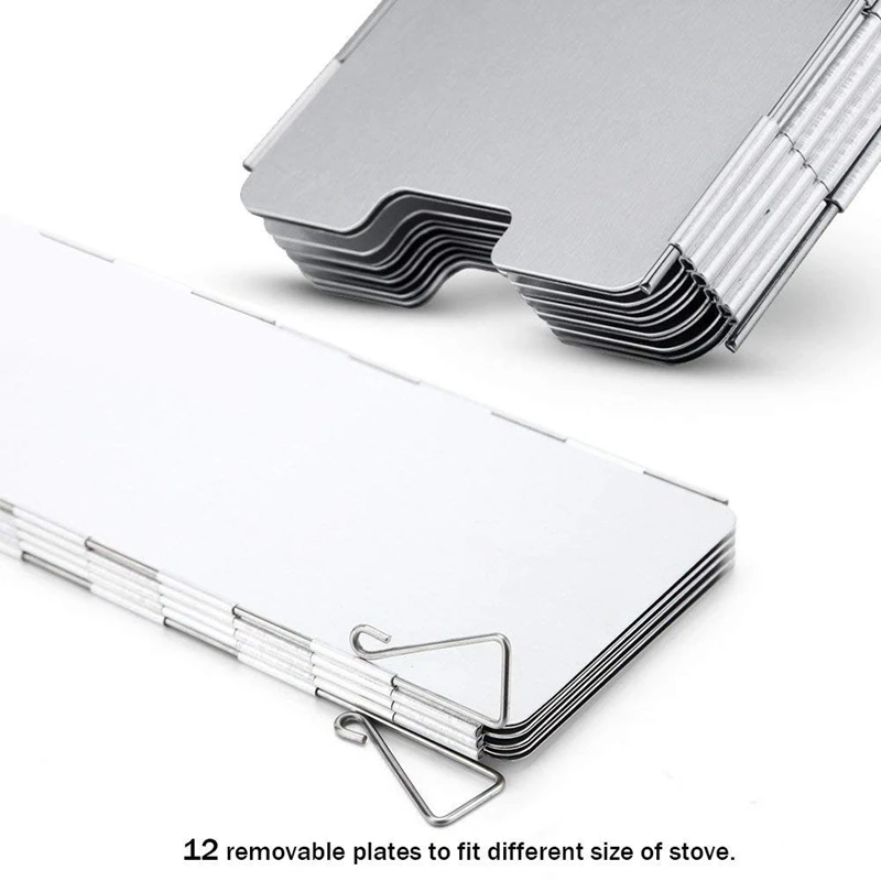 Camping Stove Windscreen 12 Plates Ultralight Folding Camp Stove Windscreen Portable Camping Stove Windshield Use Alcohol
Camping Stove Windscreen 12 Plates Ultralight Folding Camp Stove Windscreen Portable Camping Stove Windshield Use Alcohol
