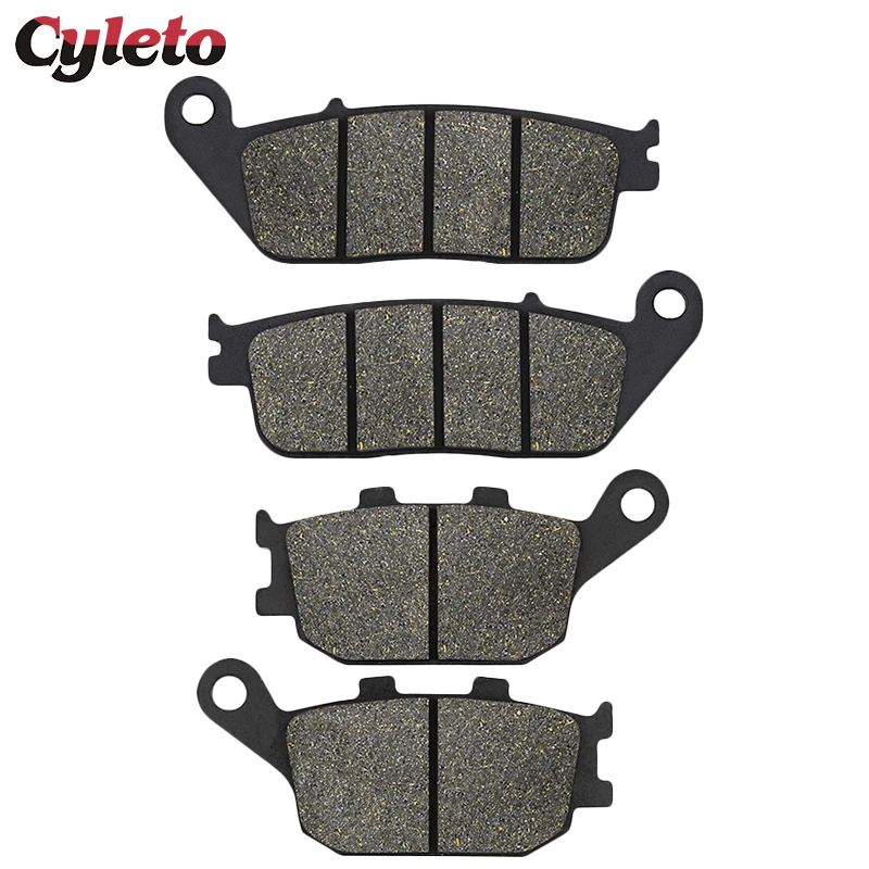 Cyleto Motorcycle Front and Rear Brake Pads for HONDA VT1100 VT 1100 Shadow 95-07 VT1300 10-15 VTX1300 03-13 VRX400 96 CBF500 04
Cyleto Motorcycle Front and Rear Brake Pads for HONDA VT1100 VT 1100 Shadow 95-07 VT1300 10-15 VTX1300 03-13 VRX400 96 CBF500 04