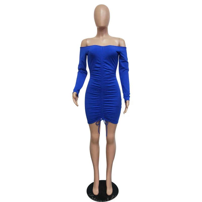 Women's Sexy Bodycon autumn winter short dresses Drawstring long Sleeve Solid Mini Club Dress vestidos ropa mujer dropshipping
Women's Sexy Bodycon autumn winter short dresses Drawstring long Sleeve Solid Mini Club Dress vestidos ropa mujer dropshipping