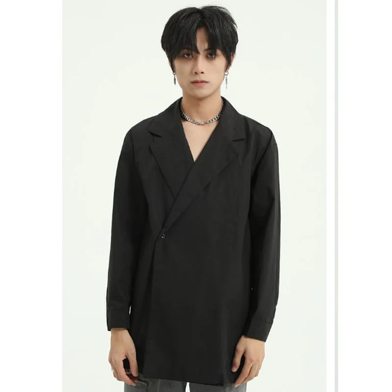 Homens japão coreia estilo um botão casual manga comprida camisas masculino harajuku streetwear moda solta camisa
Homens japão coreia estilo um botão casual manga comprida camisas masculino harajuku streetwear moda solta camisa