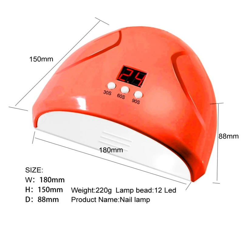 Intelligent LED 36W Phototherapy Machine UV Led Nail Phototherapy Lamp Nail Art Dryer Quick Drying Nail Art Machine Nail Tools
Intelligent LED 36W Phototherapy Machine UV Led Nail Phototherapy Lamp Nail Art Dryer Quick Drying Nail Art Machine Nail Tools