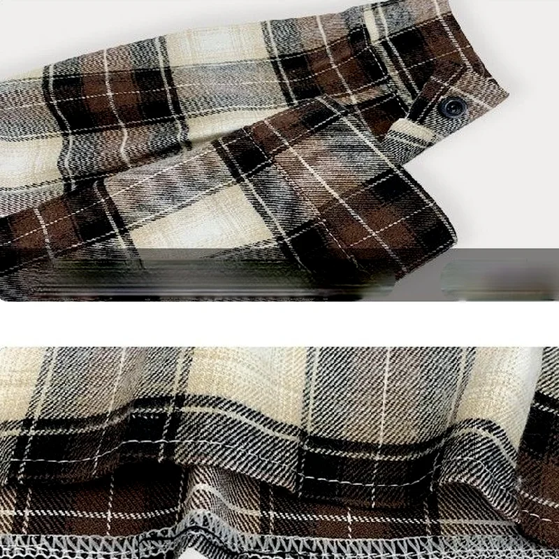 Basic Jackets Women Plaid Cropped Stylish Korean Style Autumn All-match Turn-down Collar Chic Long Sleeve Femme Clothing Student
Basic Jackets Women Plaid Cropped Stylish Korean Style Autumn All-match Turn-down Collar Chic Long Sleeve Femme Clothing Student