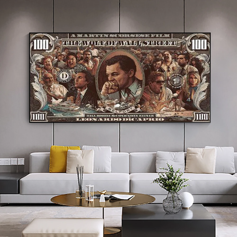HD Graffiti Street Money Art 100 Dollar Canvas Painting Posters and Prints Wolf of Wall Street Pop Art for Living Room Decor
HD Graffiti Street Money Art 100 Dollar Canvas Painting Posters and Prints Wolf of Wall Street Pop Art for Living Room Decor
