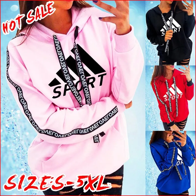 SHECESA S-5XL Women's Hoodie Plus Size Printed Casual Fashion Sweatshirts for Women Sport Logo
SHECESA S-5XL Women's Hoodie Plus Size Printed Casual Fashion Sweatshirts for Women Sport Logo