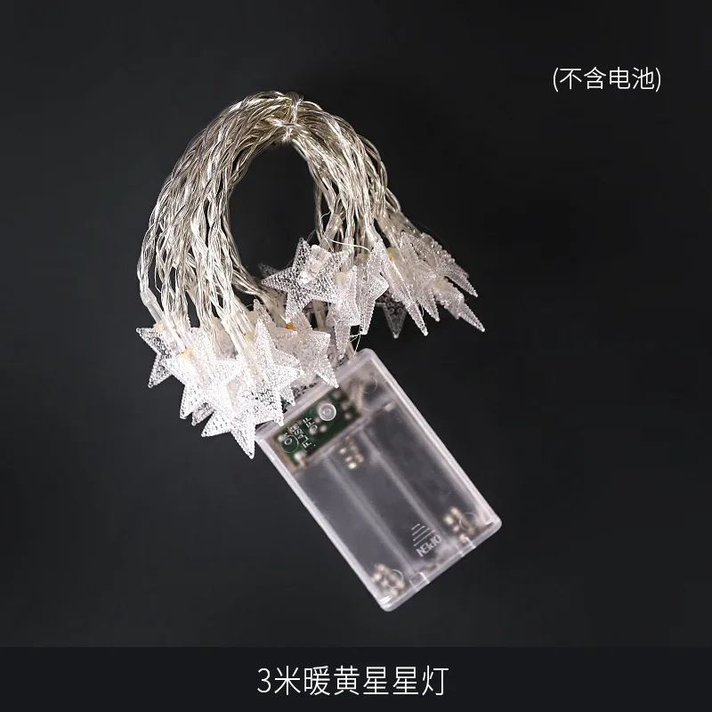 Creative LED Lights 3 Meters Long Five-pointed Star Warm Lights Decorative Ornaments Bedroom Children's Room Small Garden
Creative LED Lights 3 Meters Long Five-pointed Star Warm Lights Decorative Ornaments Bedroom Children's Room Small Garden