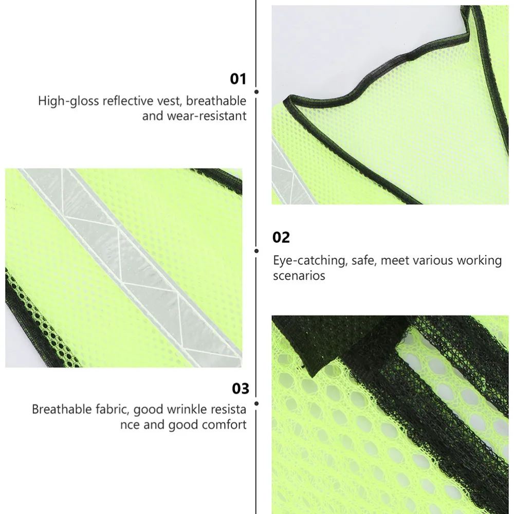 High Visibility Safety Vest Reflective Warning Vest Practical Working Vest