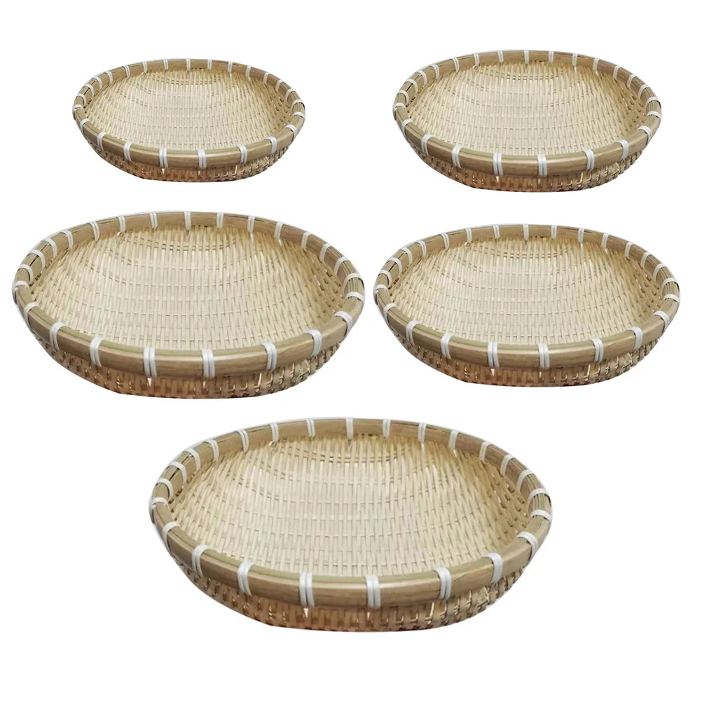 1 Set of Delicate Bamboo Storage Basket Bun Basket Bread Basket Storage Holder
1 Set of Delicate Bamboo Storage Basket Bun Basket Bread Basket Storage Holder