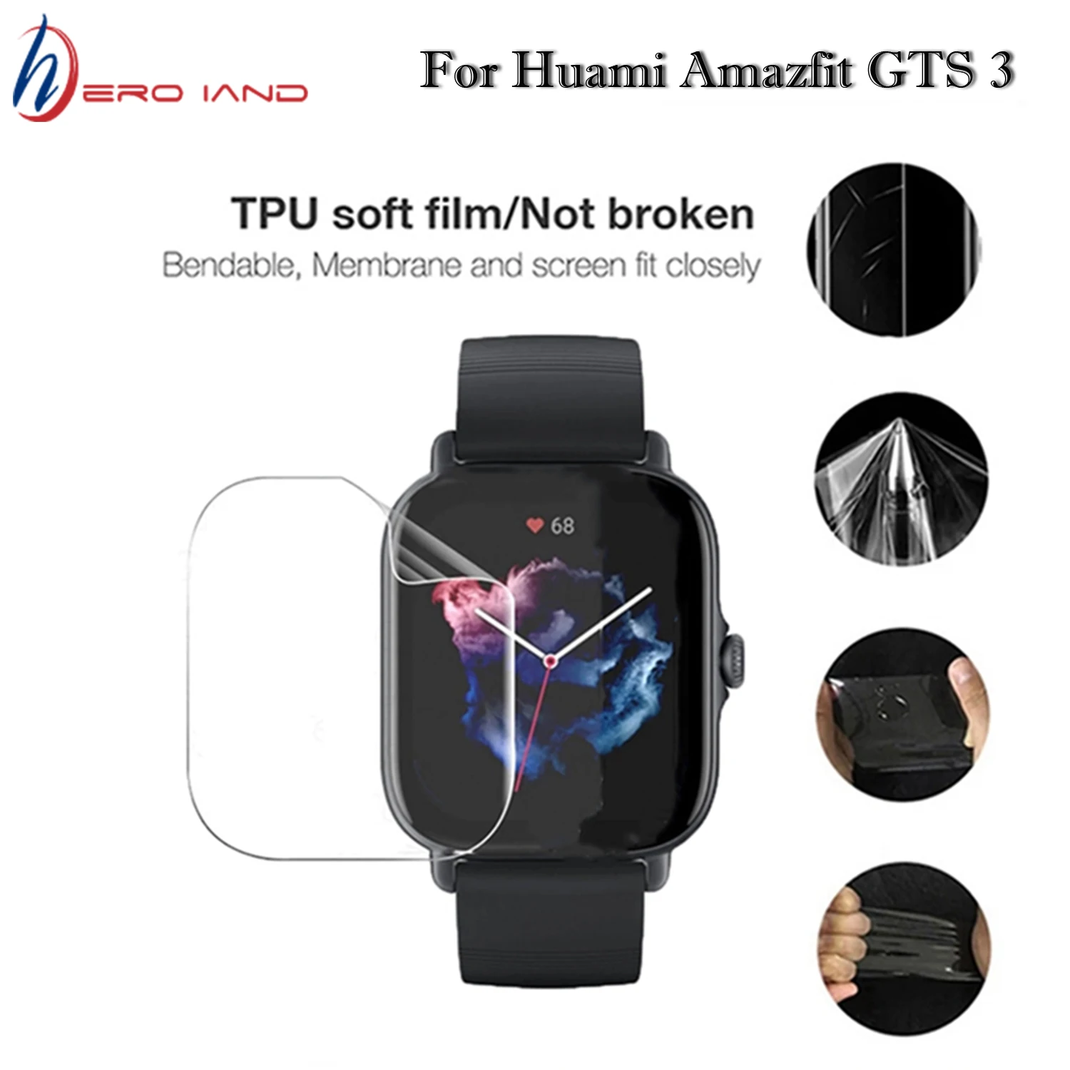 4pcs Soft TPU Protective Film For Amazfit GTS 3 Watch Screen Protector Cover Smartwatch Protection For Huami Amazfit GTS3
4pcs Soft TPU Protective Film For Amazfit GTS 3 Watch Screen Protector Cover Smartwatch Protection For Huami Amazfit GTS3