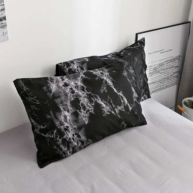 Nordic Black Marble Pattern Printed Duvet Cover Set With Pillowcase 2/3pcs Bedclothes Double Queen King Size Bed Cover
Nordic Black Marble Pattern Printed Duvet Cover Set With Pillowcase 2/3pcs Bedclothes Double Queen King Size Bed Cover