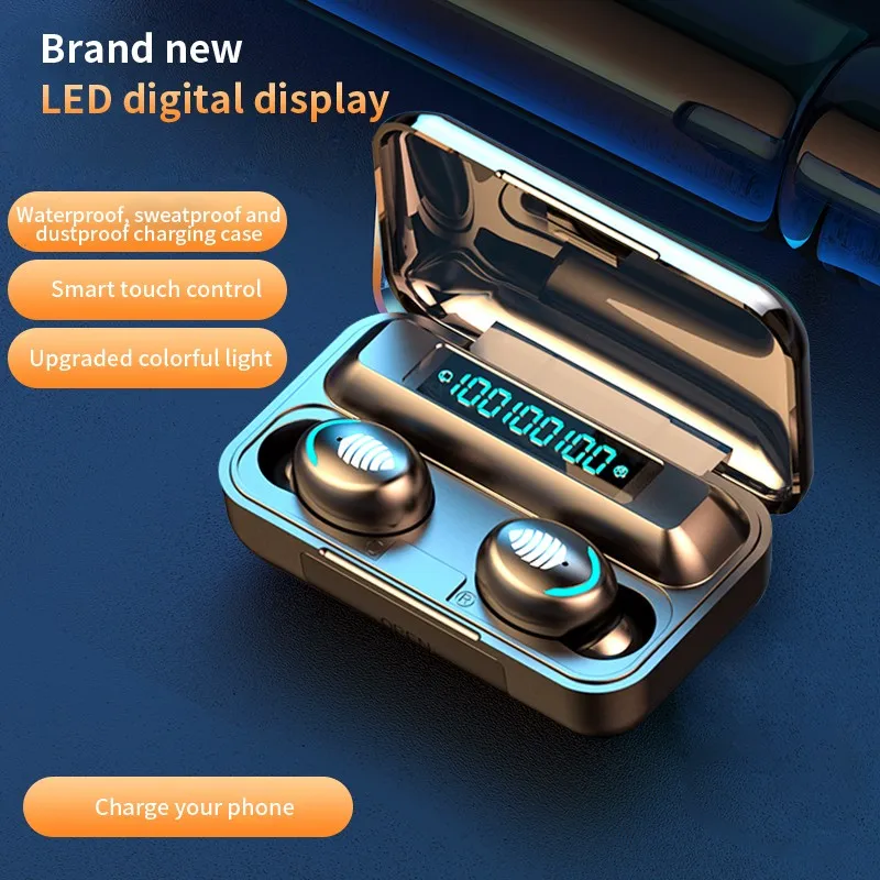 2021 NEW 2000mah LED Bluetooth Wireless Earphones Headphones Earbuds TWS Touch Control Sport Headset Noise Cancel Waterproof
2021 NEW 2000mah LED Bluetooth Wireless Earphones Headphones Earbuds TWS Touch Control Sport Headset Noise Cancel Waterproof