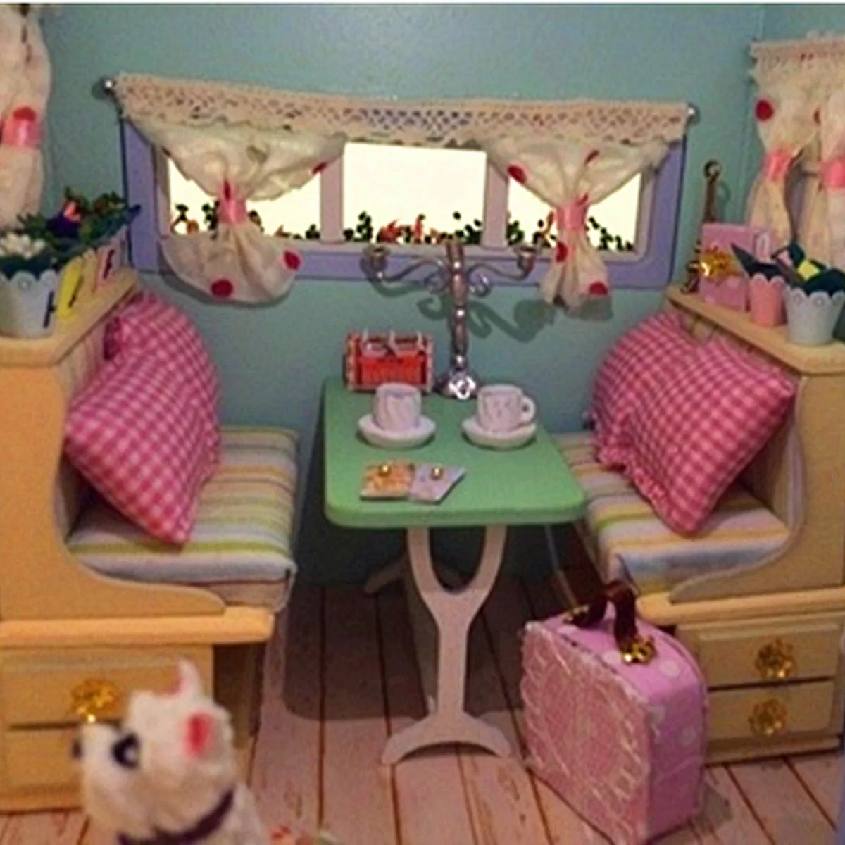 Diy Dollhouse Travel Caravan Wooden Dollhouse Miniature Kit Doll House LED Music Box Voice Control Handmade Kits for Girls 
Diy Dollhouse Travel Caravan Wooden Dollhouse Miniature Kit Doll House LED Music Box Voice Control Handmade Kits for Girls