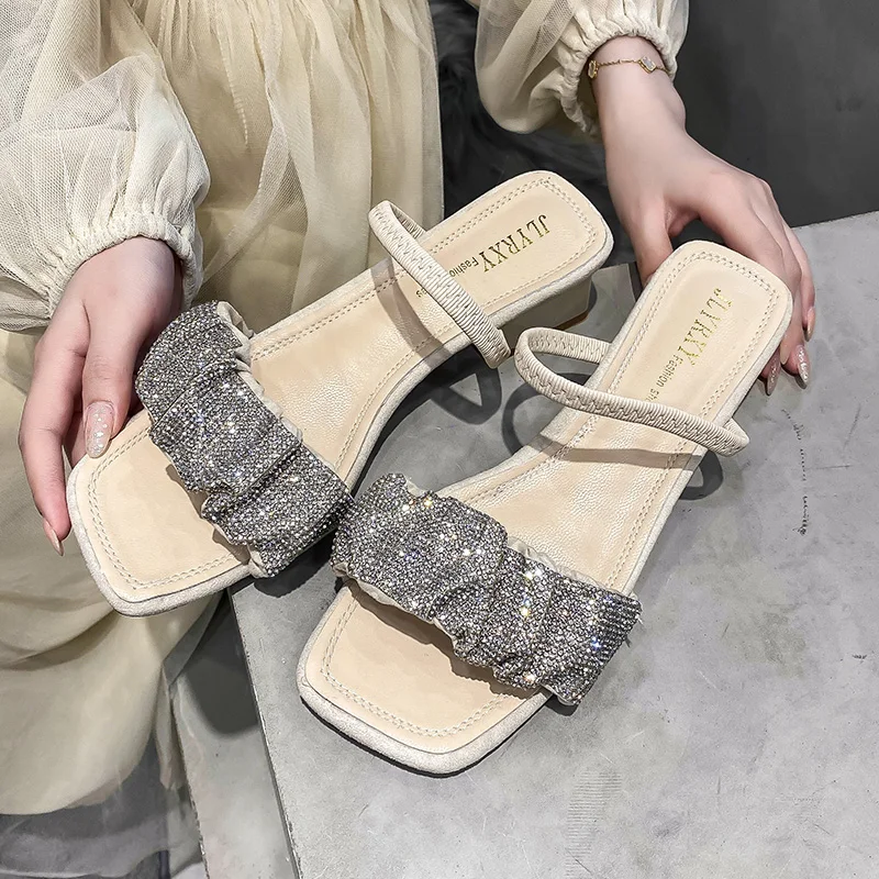 Med Low Shoes House Slippers Platform Beige Heeled Sandals Luxury Slides Slipers Women Square heel Black Designer High 2021 Bloc
Med Low Shoes House Slippers Platform Beige Heeled Sandals Luxury Slides Slipers Women Square heel Black Designer High 2021 Bloc