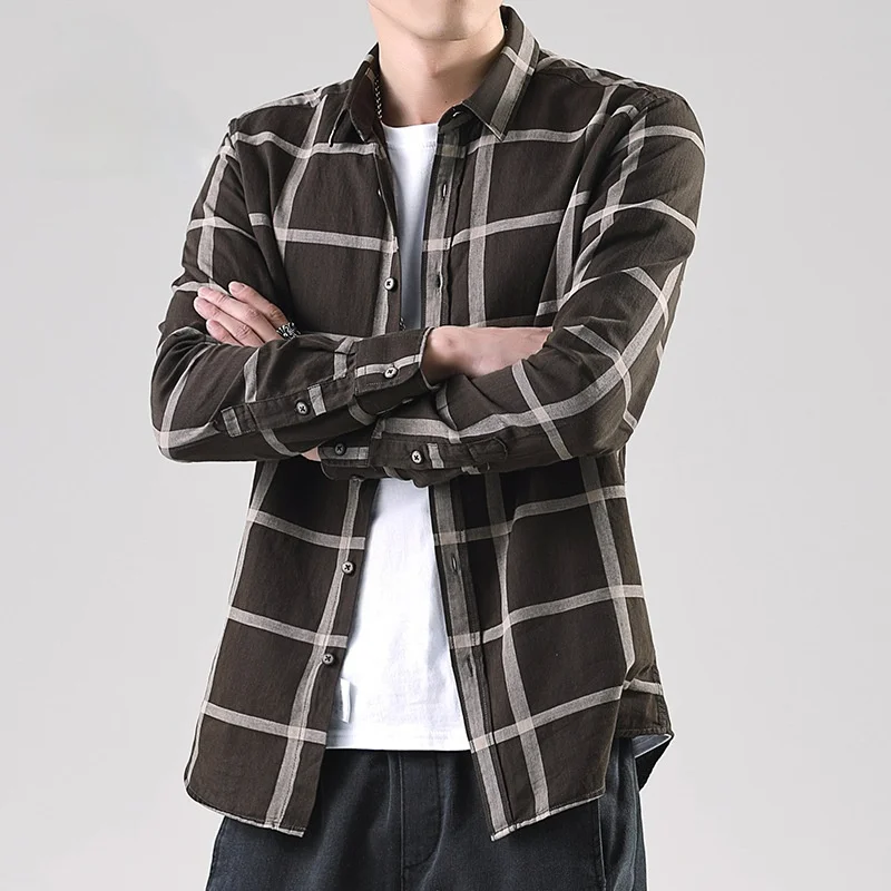 Men Clothing 2021 Spring Summer Men's Shirt Men's New Large Plaid Retro Casual Long-sleeved Shirt Men's Fashion Shirt Men
Men Clothing 2021 Spring Summer Men's Shirt Men's New Large Plaid Retro Casual Long-sleeved Shirt Men's Fashion Shirt Men