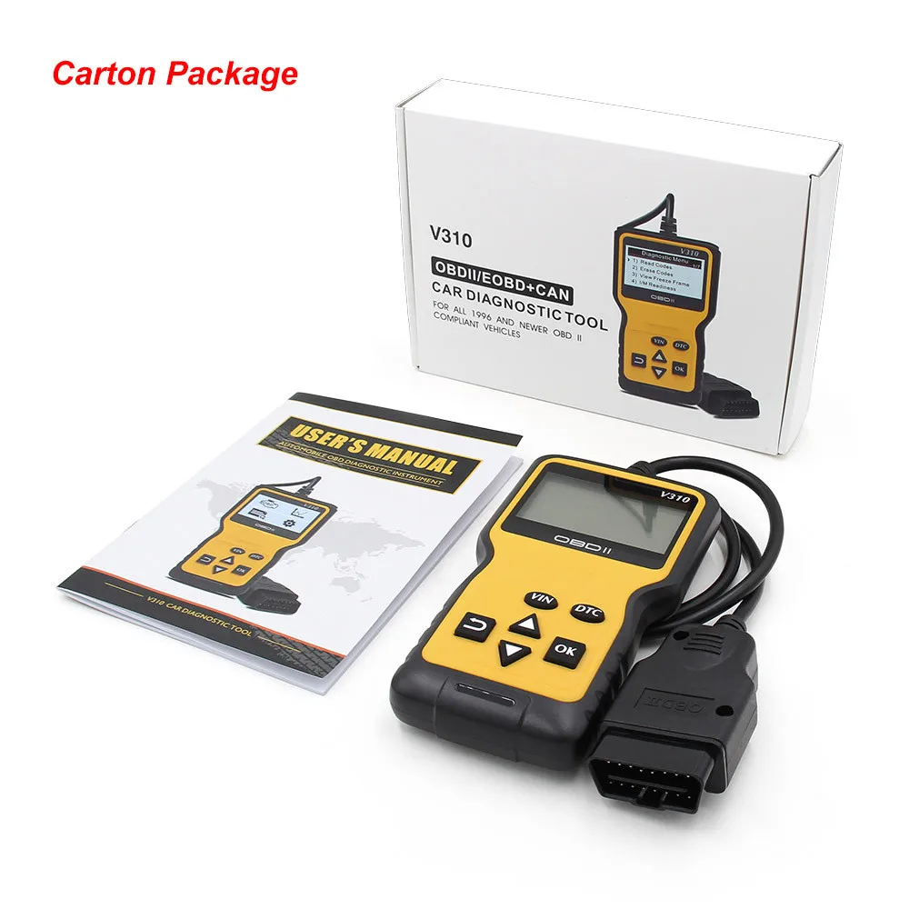 Car Engine Diagnostic Tools 2022 Newest OBD2 Scanner Engine Fault Diagnostic Tool Code Reader V310 OBD Car Scanner Universal
Car Engine Diagnostic Tools 2022 Newest OBD2 Scanner Engine Fault Diagnostic Tool Code Reader V310 OBD Car Scanner Universal