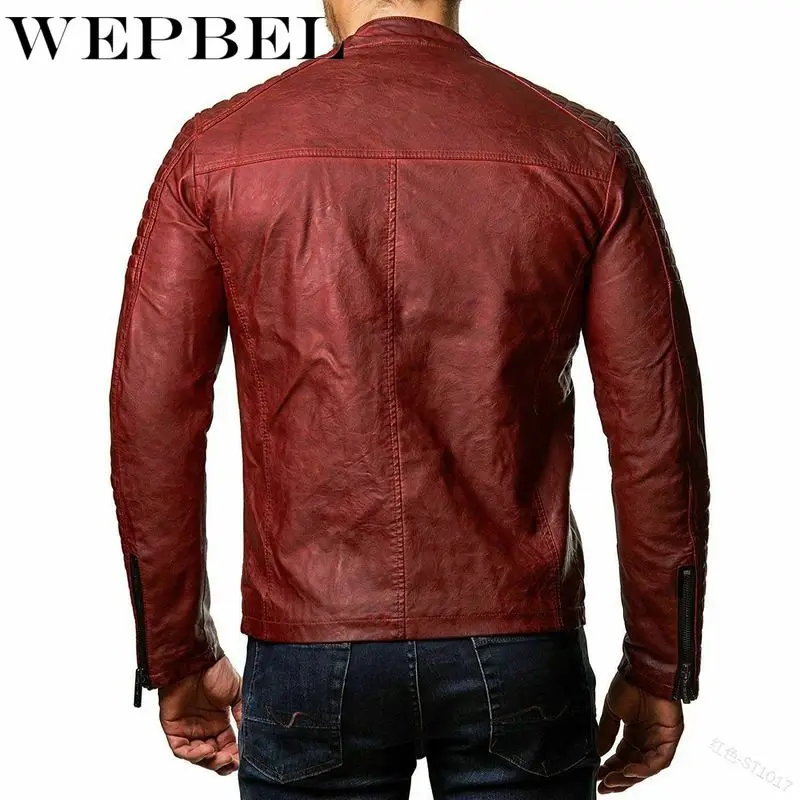 Mandylandy Men Punk Leather Jacket New Stand Collar Slim Zipper PU Leather Jacket Motorcycle Jacket Mens Fashion Clothing Trends
Mandylandy Men Punk Leather Jacket New Stand Collar Slim Zipper PU Leather Jacket Motorcycle Jacket Mens Fashion Clothing Trends