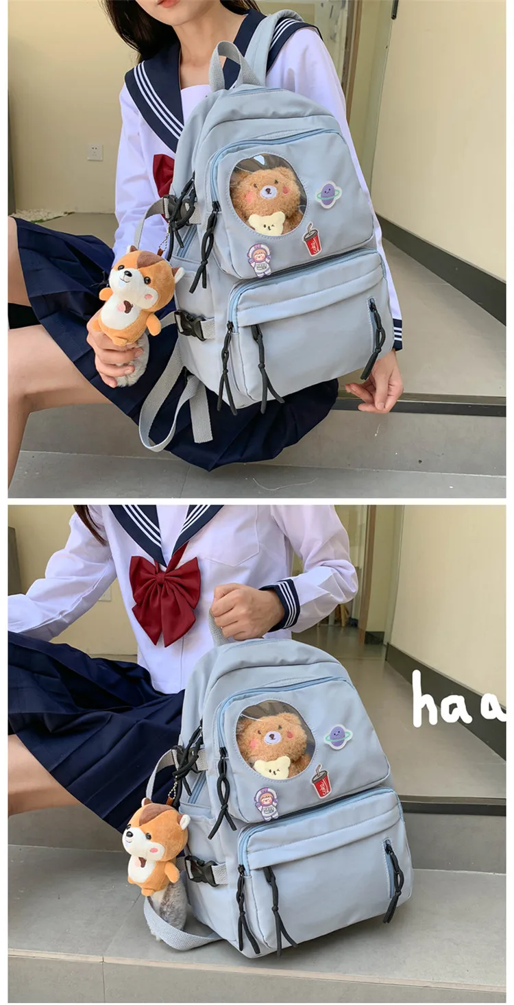B3062 -New leisure multi-function backpack trend solid color large capacity Backpack
B3062 -New leisure multi-function backpack trend solid color large capacity Backpack