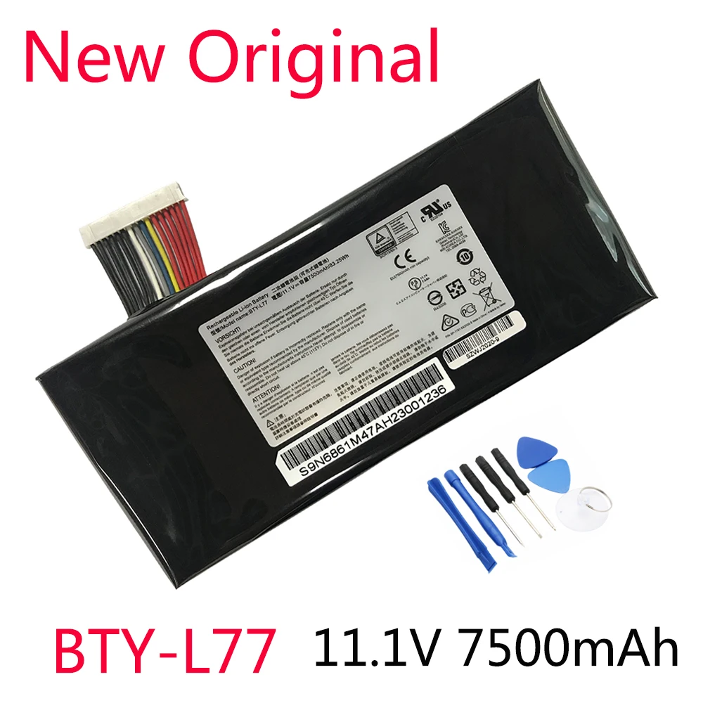 New BTY-L77 Laptop Battery For MSI GT72 2QD GT72S 6QF GT72VR WT72 MS-1781 MS-1782 MS-1783 2PE-022CN 2QD-1019XCN 2QD-292XCN
New BTY-L77 Laptop Battery For MSI GT72 2QD GT72S 6QF GT72VR WT72 MS-1781 MS-1782 MS-1783 2PE-022CN 2QD-1019XCN 2QD-292XCN